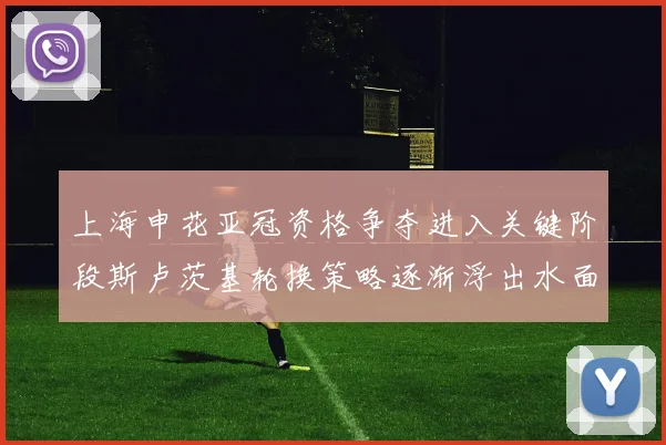 上海申花亚冠资格争夺进入关键阶段斯卢茨基轮换策略逐渐浮出水面